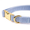 Halsband Gestreift Babyblau - KiezDogs